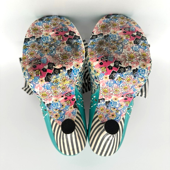 Irregular Choice Abigail's 3rd Party Boots EUR 38 Blue Cottage Victorian Avant - Picture 6 of 8